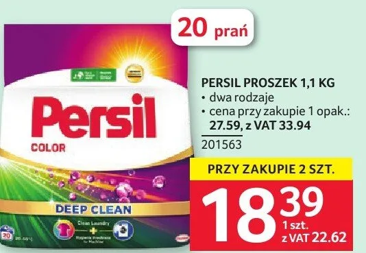 Proszek do prania PERSIL 1,1 KG promocja w Selgros