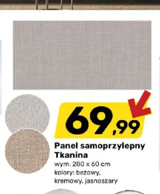 Panel samoprzylepny Tkanina promocja w Bricomarche