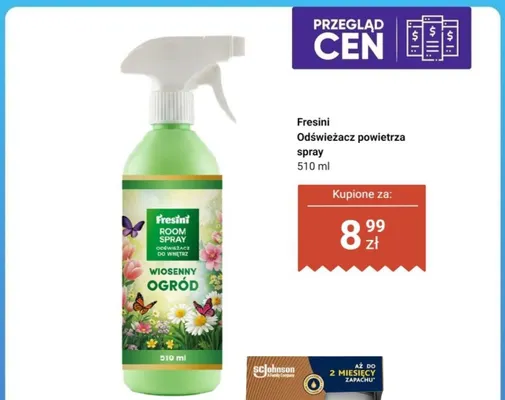 Odświeżacz powietrza spray Fresini Wiosenny Ogród promocja w Dino