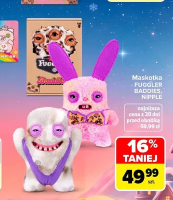 Maskotka Fuggler Nipple promocja w Carrefour