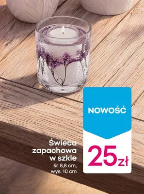 Świeca zapachowa w szkle promocja w Pepco