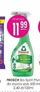 Płyn do mycia szyb Frosch Bio Spirit promocja w Drogerie Jasmin