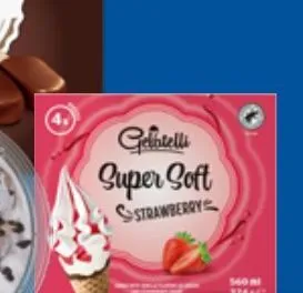 Lody Super Soft Strawberry Gelatelli 4-pak promocja w Lidl