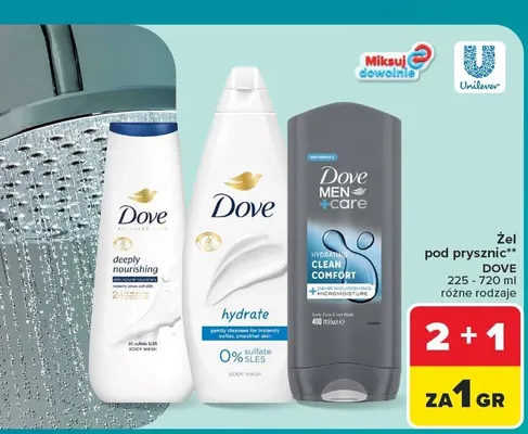Żel pod prysznic Dove Men+Care Clean Comfort promocja w Carrefour Market
