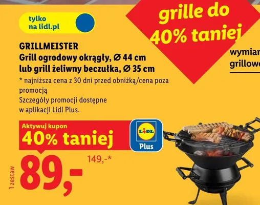 Grill GRILLMEISTER promocja w Lidl