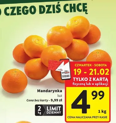 Mandarynka luz promocja w Intermarche