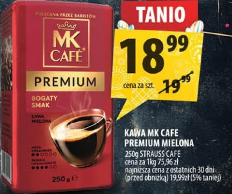Kawa Premium mielona korzystne opakowanie promocja w Arhelan