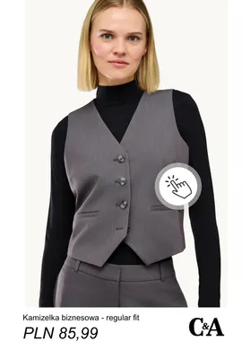 Kamizelka biznesowa - regular fit C & A promocja w C&A
