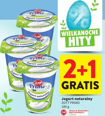 Jogurt naturalny promocja w Intermarche