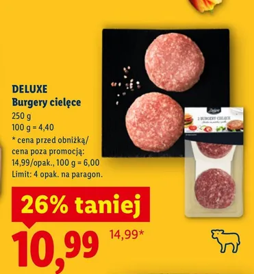 Burgery cielęce promocja w Lidl