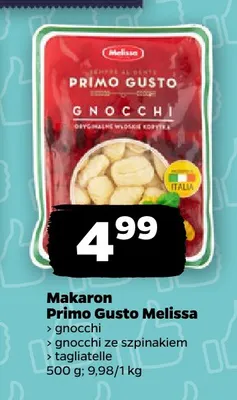 Makaron gnocchi Primo Gusto Melissa promocja w Netto
