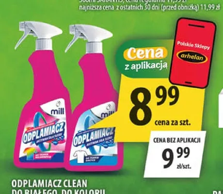 Odplamiacz Mill Clean do koloru promocja w Arhelan