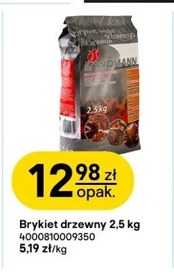 Brykiet drzewny LANDMANN promocja w Castorama