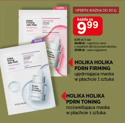 Rozświetlająca maska w płachcie Holika Holika PDRN Toning promocja w Ziko Dermo