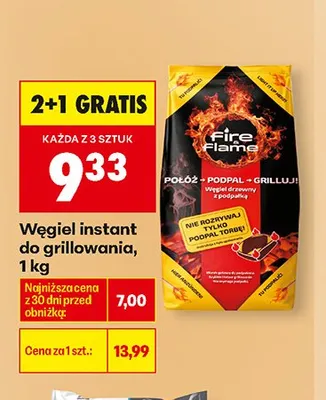 Węgiel instant do grillowania Fire Flame promocja w Biedronka