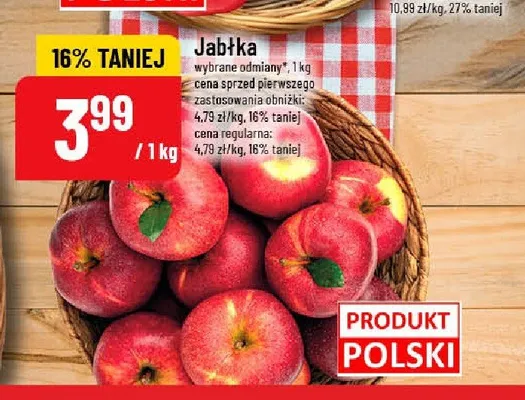 Jabłka promocja w POLOmarket
