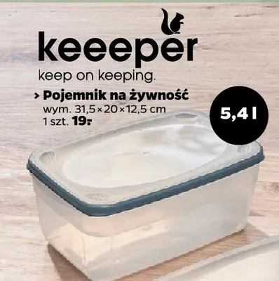 Pojemnik na żywność 5,4 l promocja w Netto