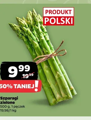 Szparagi zielone polskie promocja w Netto