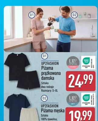 Piżama męska Up2Fashion promocja w Aldi