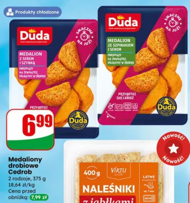 Naleśniki Virtu z jabłkami promocja w Dino