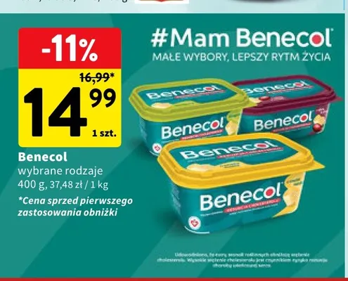 Margaryna Benecol promocja w Intermarche