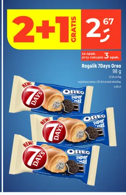 Rogalik 7Days Oreo promocja w Dealz