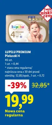 Pieluchy Premium 4 promocja w Lidl