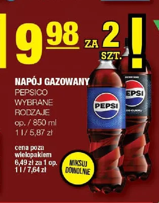 Napój gazowany Pepsi Zero promocja w SPAR