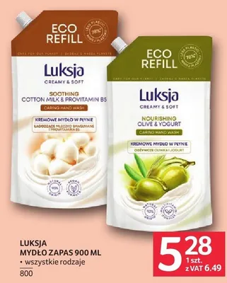 Mydło LUKSJA MYDŁO ZAPAS 900 ML promocja w Selgros