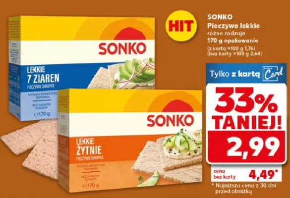 Pieczywo lekkie 7 ziaren promocja w Kaufland