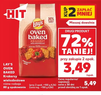 Krakersy wielozbożowe Lay's Oven Baked promocja w Kaufland