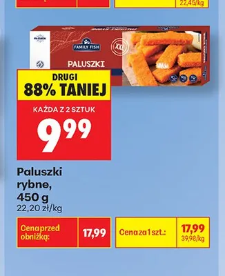Paluszki rybne Family Fish promocja w Biedronka