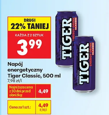 Napój energetyczny Classic promocja w Biedronka