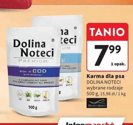 Karma dla psa Dolina Noteci Premium Rich in Cod promocja w Intermarche