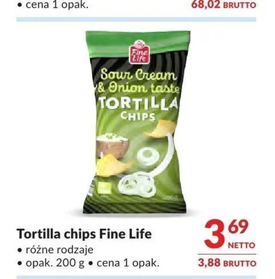 Tortilla chips Fine Life promocja w Makro