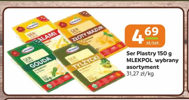 Ser gouda w plastrach Mlekpol promocja w Społem Częstochowa