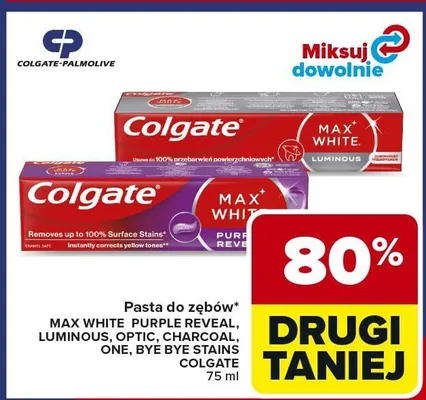 Pasta do zębów Max White Purple Reveal promocja w Carrefour