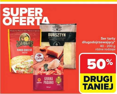Ser tarty długodojrzewający promocja w Carrefour