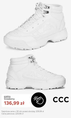 Sneakersy Kappa promocja w CCC