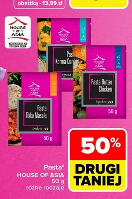 Pasta Korma Curry House of Asia promocja w Carrefour Market