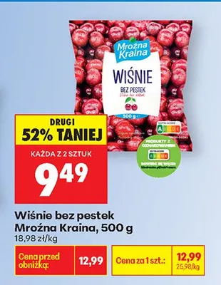 Wiśnie bez pestek promocja w Biedronka