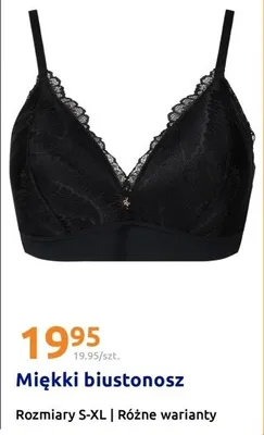 Miękki biustonosz promocja w Action