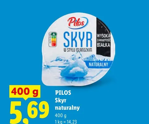 Skyr naturalny Pilos promocja w Lidl