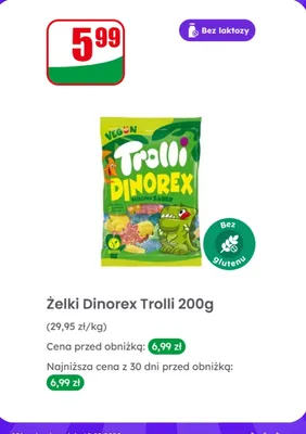Żelki Dinorex  promocja w Dino