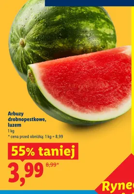 Arbuzy drobnopestkowe luzem promocja w Lidl