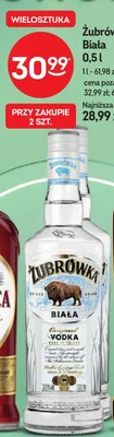 Wódka Żubrówka Biała promocja w Żabka