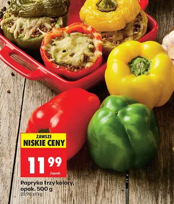 Papryka trzy kolory promocja w Biedronka