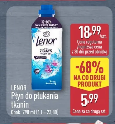 Płyn do płukania tkanin Lenor promocja w Aldi