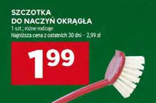 Szczotka do naczyń okrągła promocja w Stokrotka