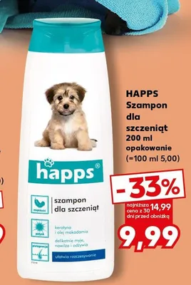 Szampon dla szczeniąt HAPPS promocja w Kaufland